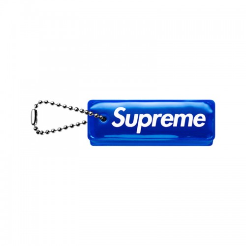 [Supreme] Reflective Puffy Keychain (Blue)
